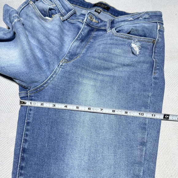 Judy‎ Blue High Rise Slim Fit Jeans 9/29 Distressed Stretch Denim Medium Wash - Picture 14 of 16